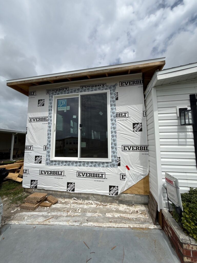 Room addition renovation project completed by Smirnov Construction